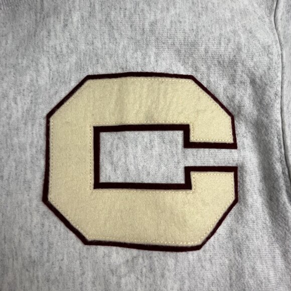 Vintage Champion Reverse Weave Sweatshirt Mens Small Gray Fleece Heavyweight - Picture 4 of 9